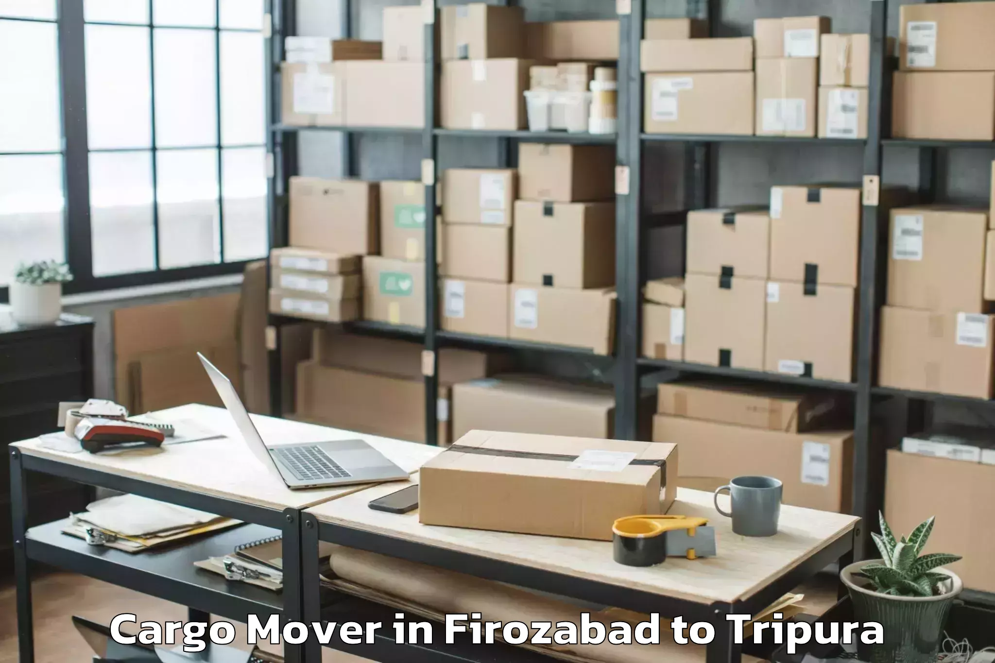 Book Firozabad to Gournagar Cargo Mover